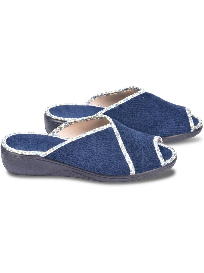 Chinelo Mula Mulher Esponja Respirante OZABI Azul-marinho - Kiabi