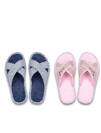 Chinelo Mula Mulher Pack 2 Pares Tiras Cruzadas Estampado OZABI