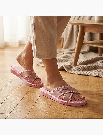 Chinelo Mula Mulher Pack 2 Pares Tiras Cruzadas Estampado OZABI