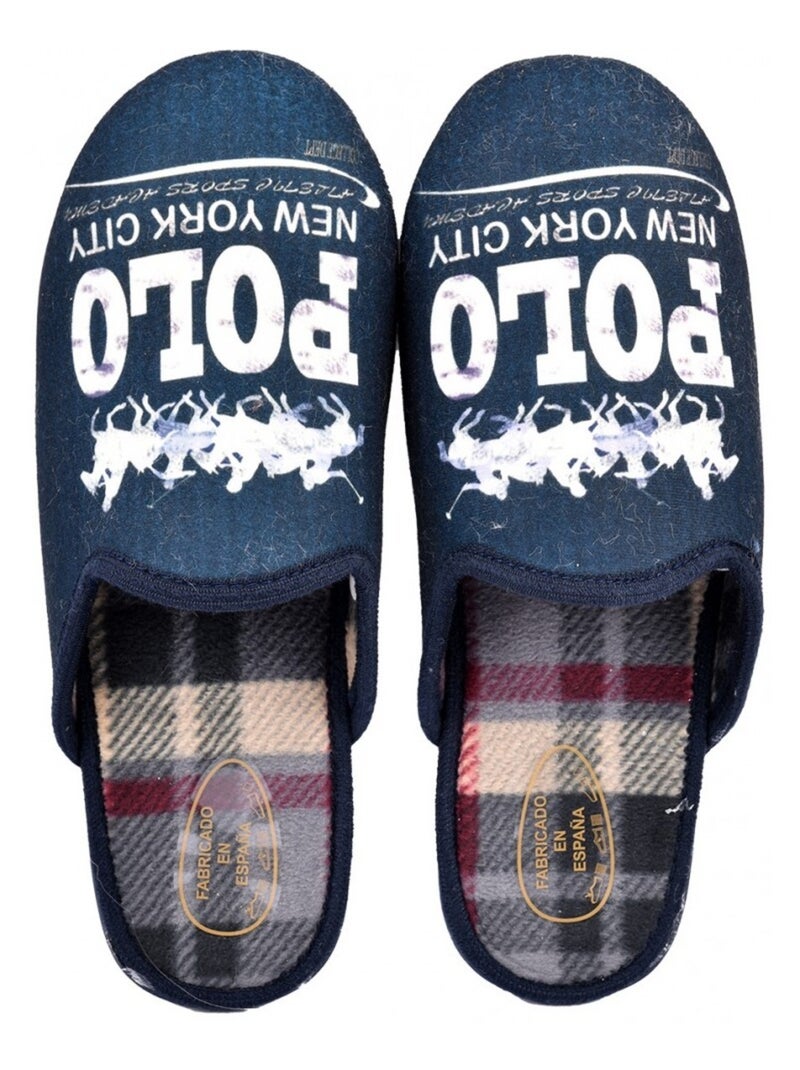 Chinelo mule estampado fantasia Azul-marinho - Kiabi