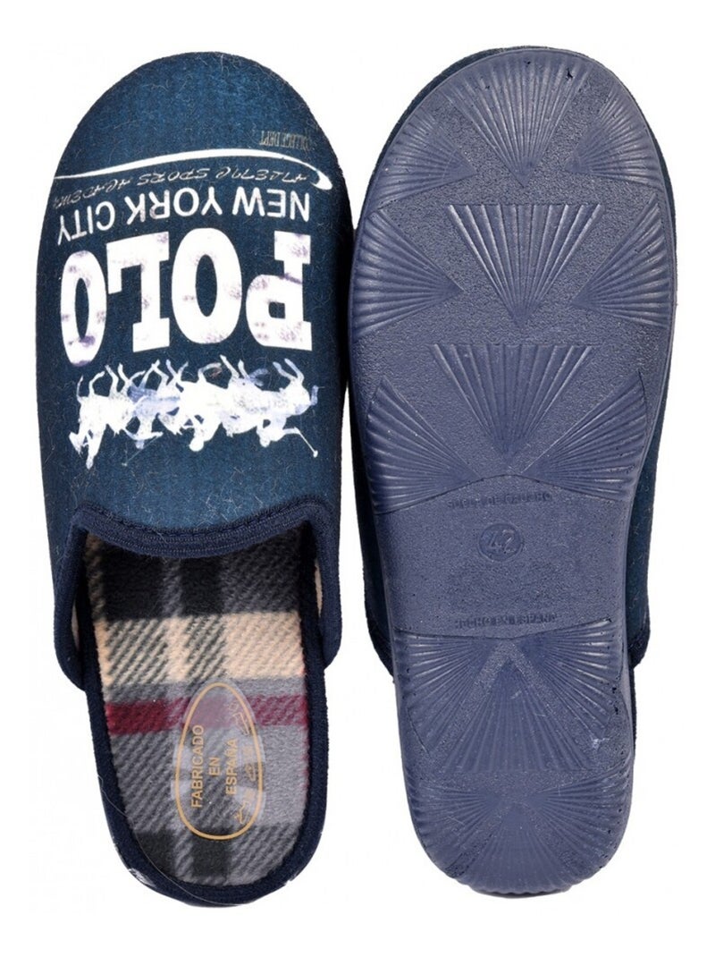 Chinelo mule estampado fantasia Azul-marinho - Kiabi