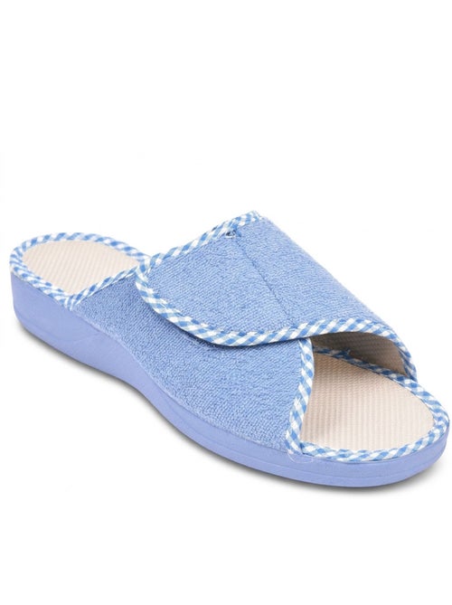 Chinelo mule mulher esponja velcro ajustável ozabi - Kiabi Chinelo mule mulher esponja velcro ajustável ozabi - Kiabi