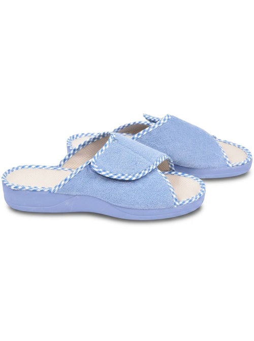 Chinelo mule mulher esponja velcro ajustável ozabi - Kiabi Chinelo mule mulher esponja velcro ajustável ozabi - Kiabi