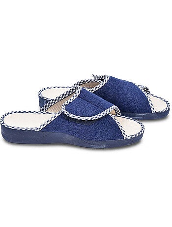 Chinelo mule mulher esponja velcro ajustável ozabi