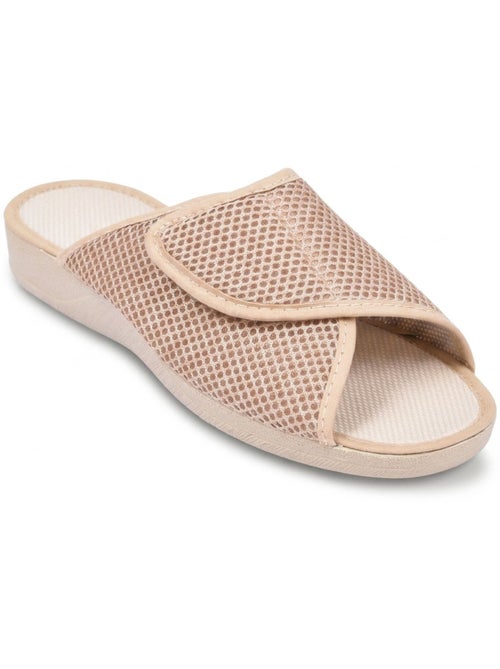 Chinelo mule mulher mesh microperfurado ajustável ozabi - Kiabi
