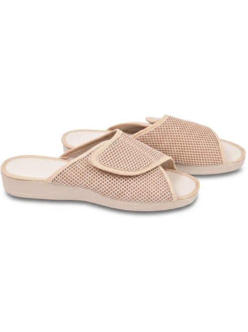 Chinelo mule mulher mesh microperfurado ajustável ozabi - Kiabi