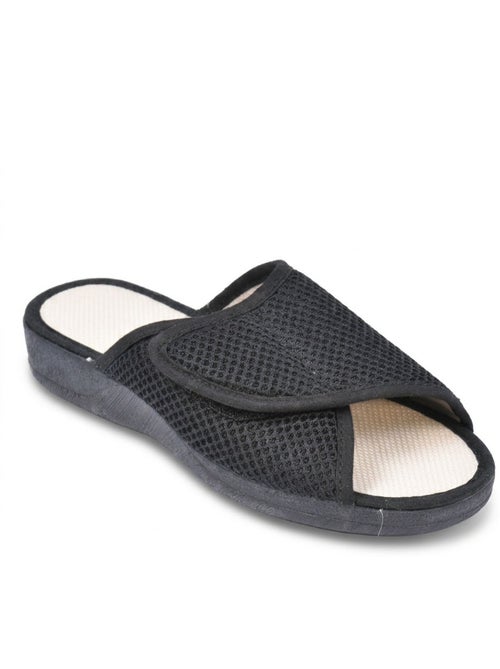 Chinelo mule mulher mesh microperfurado ajustável ozabi - Kiabi Chinelo mule mulher mesh microperfurado ajustável ozabi - Kiabi