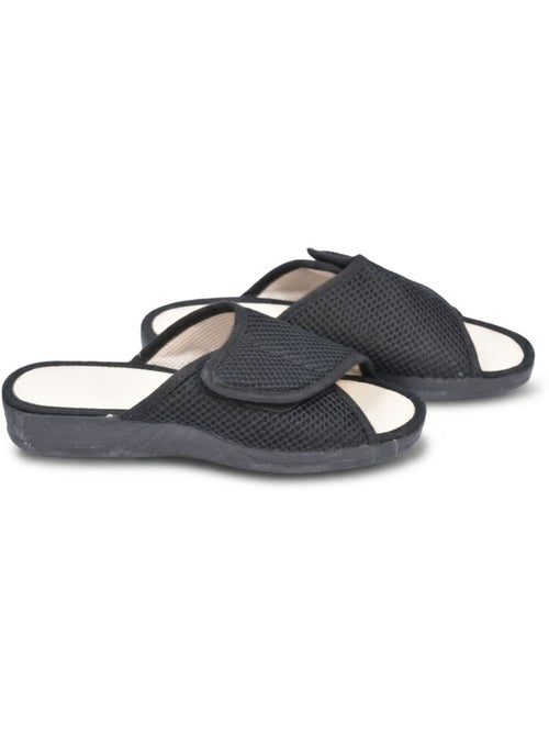 Chinelo mule mulher mesh microperfurado ajustável ozabi - Kiabi Chinelo mule mulher mesh microperfurado ajustável ozabi - Kiabi