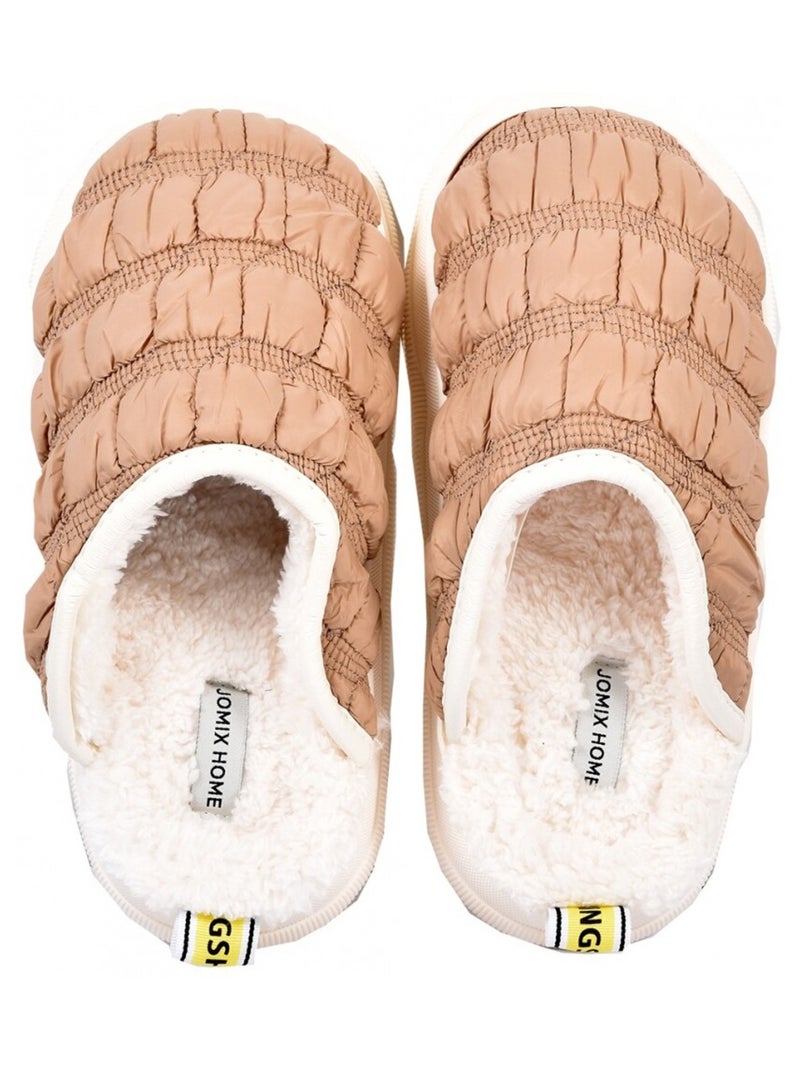 Chinelo mulher aconchego cocooning Camelo - Kiabi