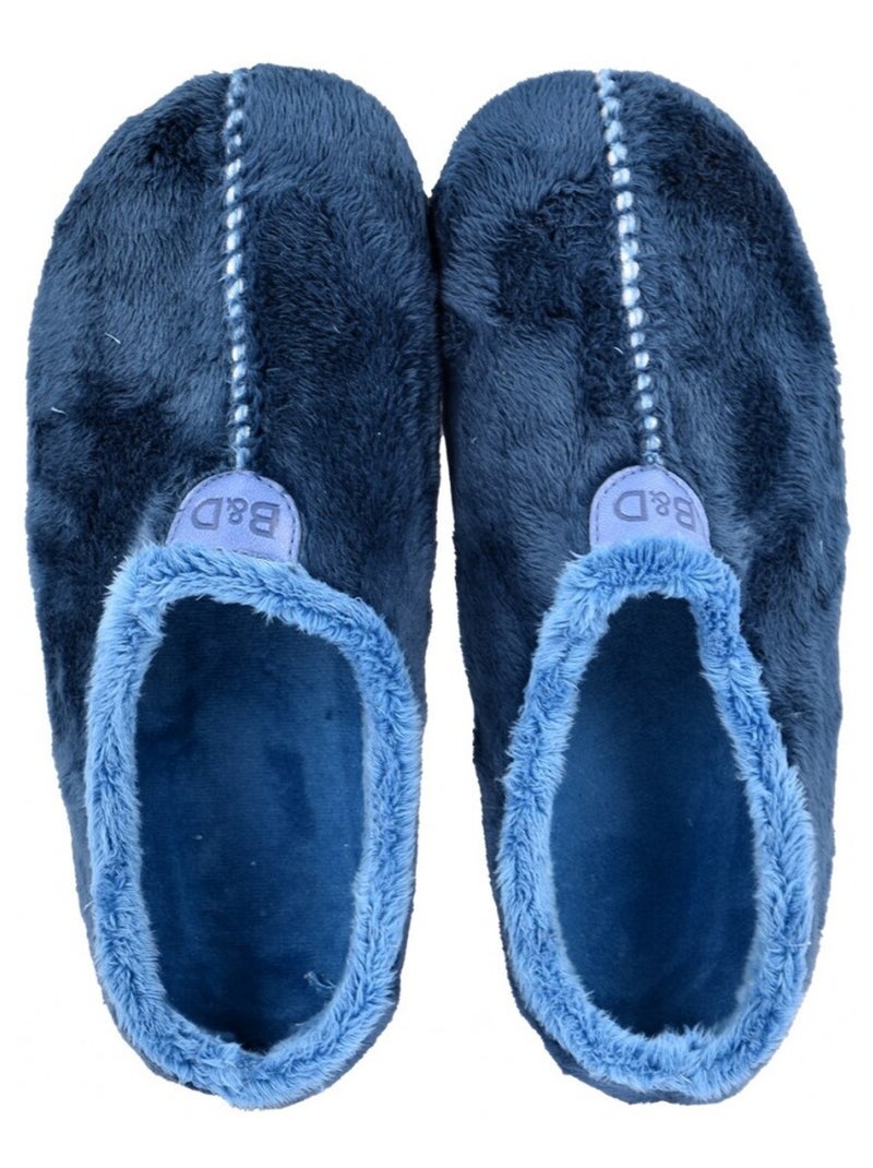 Chinelo Mulher Charentaise PREMIUM Azul-marinho - Kiabi
