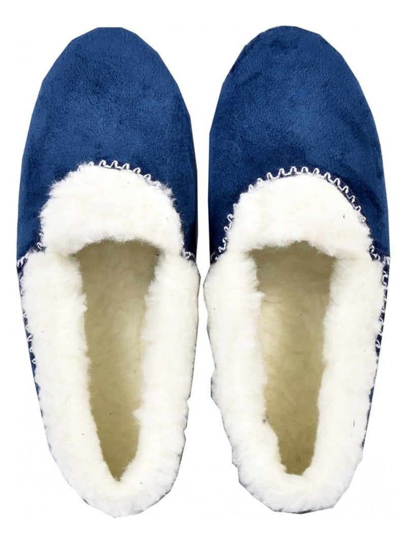 Chinelo Mulher Charentaise PREMIUM Azul-marinho - Kiabi