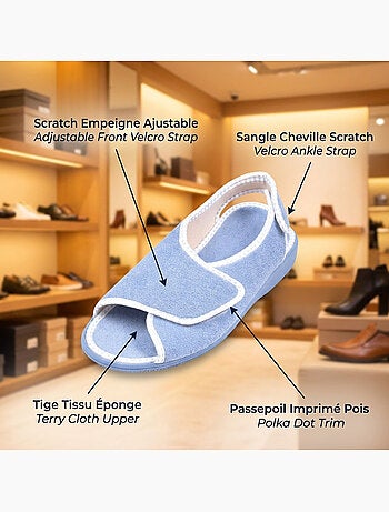 Chinelo Sandalia Mulher Espuma Duplo Fecho OZABI