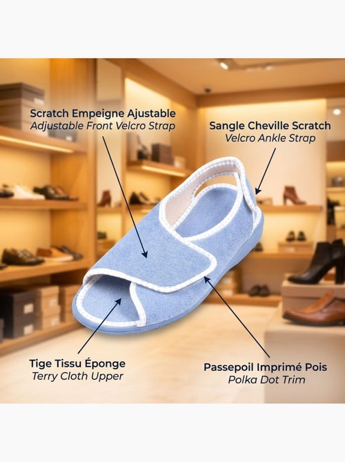 Chinelo Sandalia Mulher Espuma Duplo Fecho OZABI - Kiabi Chinelo Sandalia Mulher Espuma Duplo Fecho OZABI - Kiabi