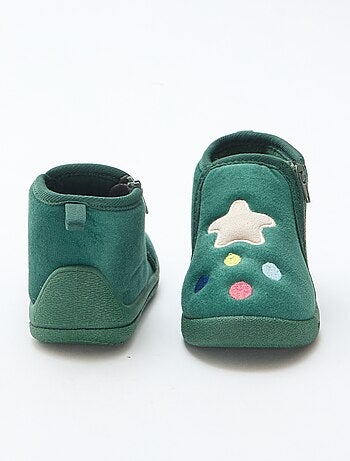 Chinelos botinha lúdicos de Natal