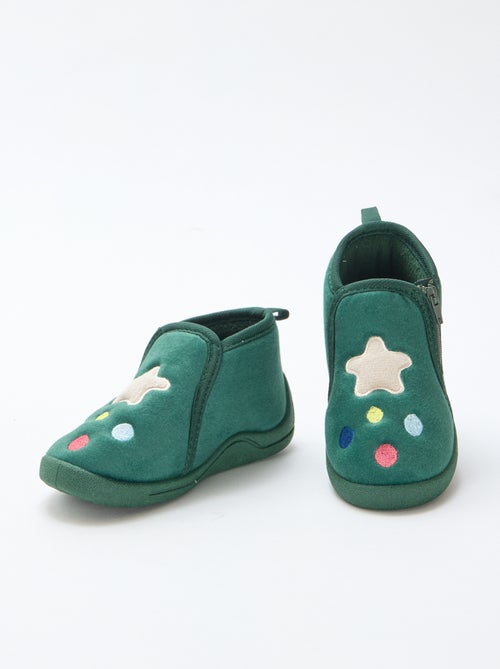 Chinelos botinha lúdicos de Natal - Kiabi