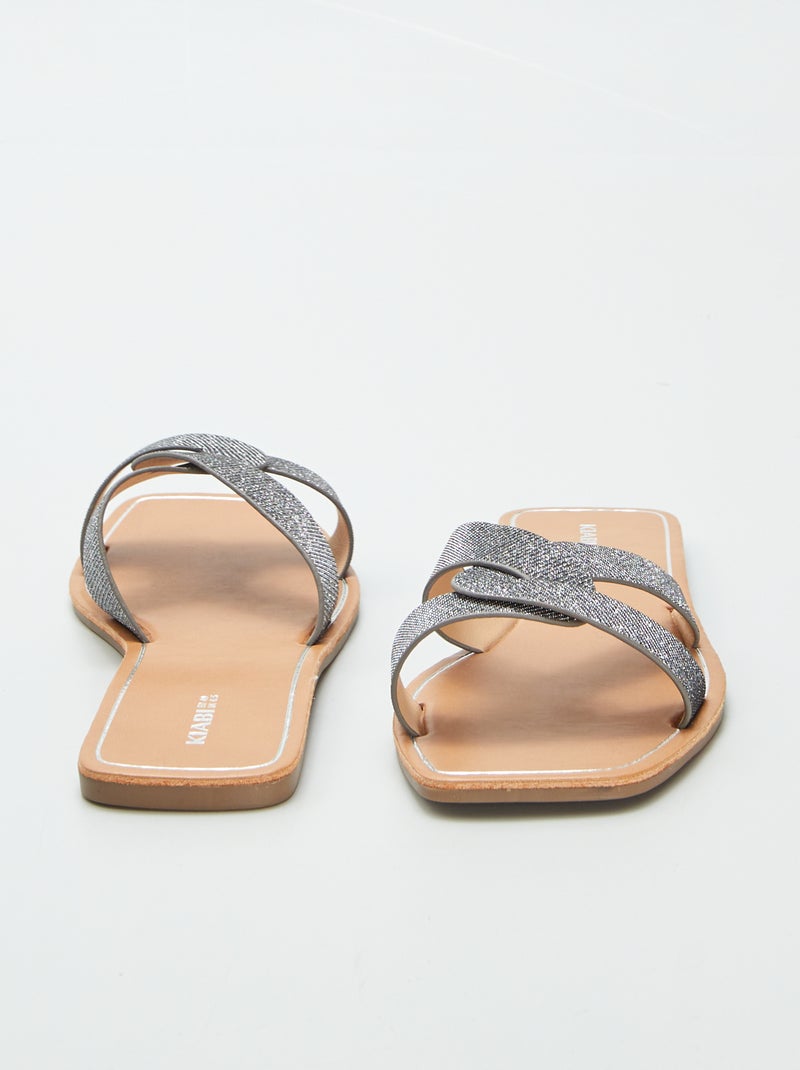 Chinelos brilhantes CINZA - Kiabi