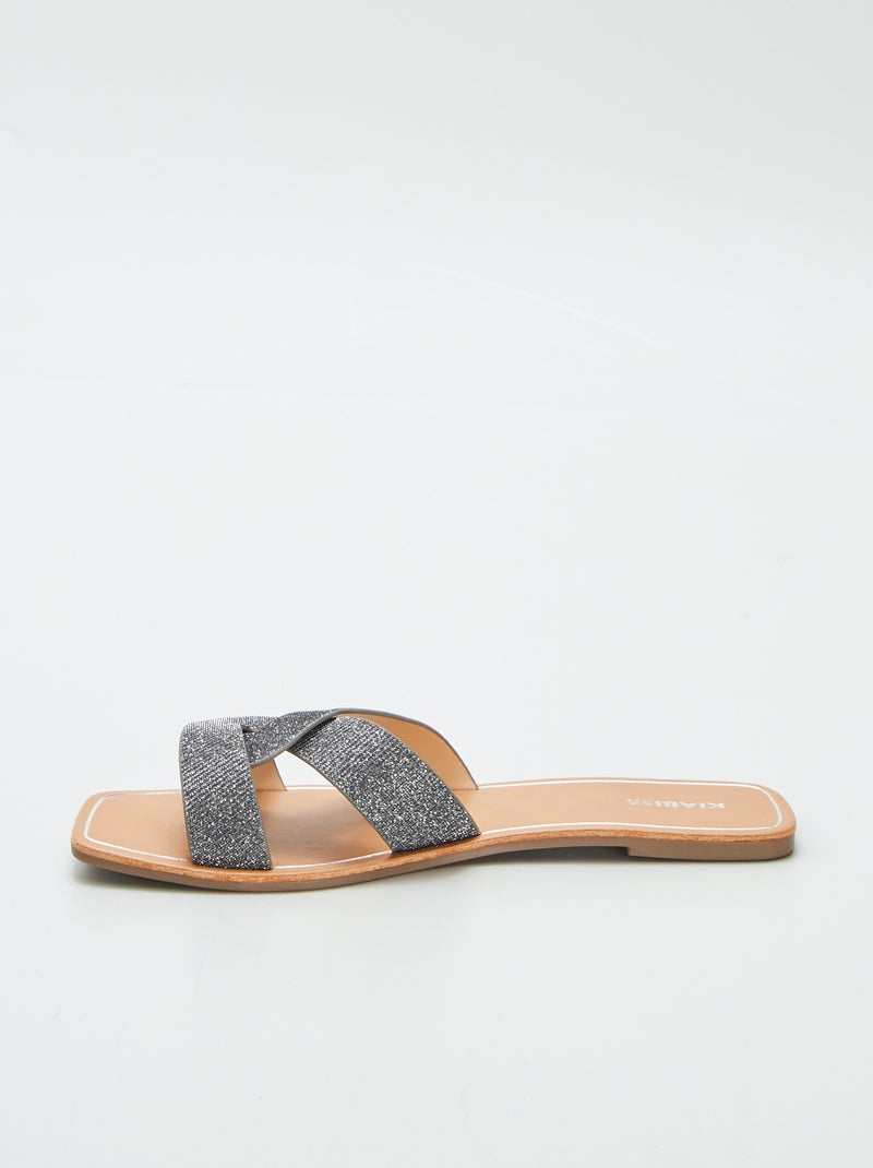Chinelos brilhantes CINZA - Kiabi