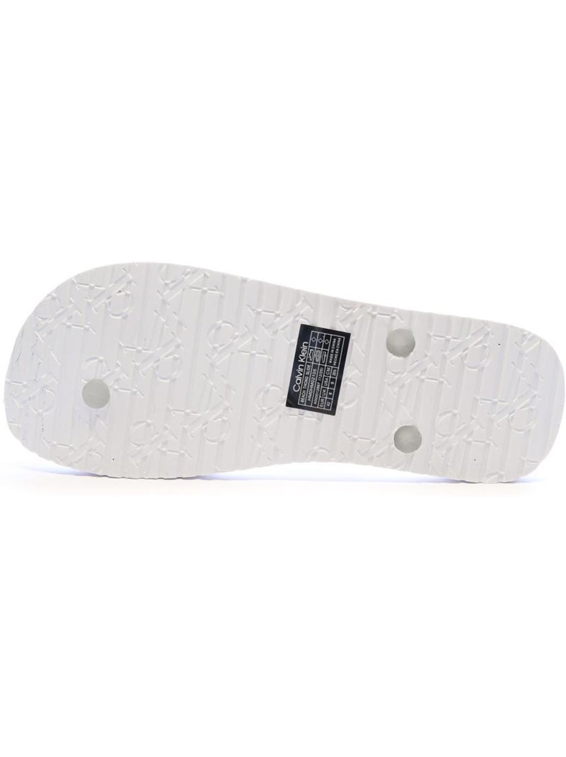 Chinelos Calvin Klein Jeans Brancos para Homem Branco - Kiabi