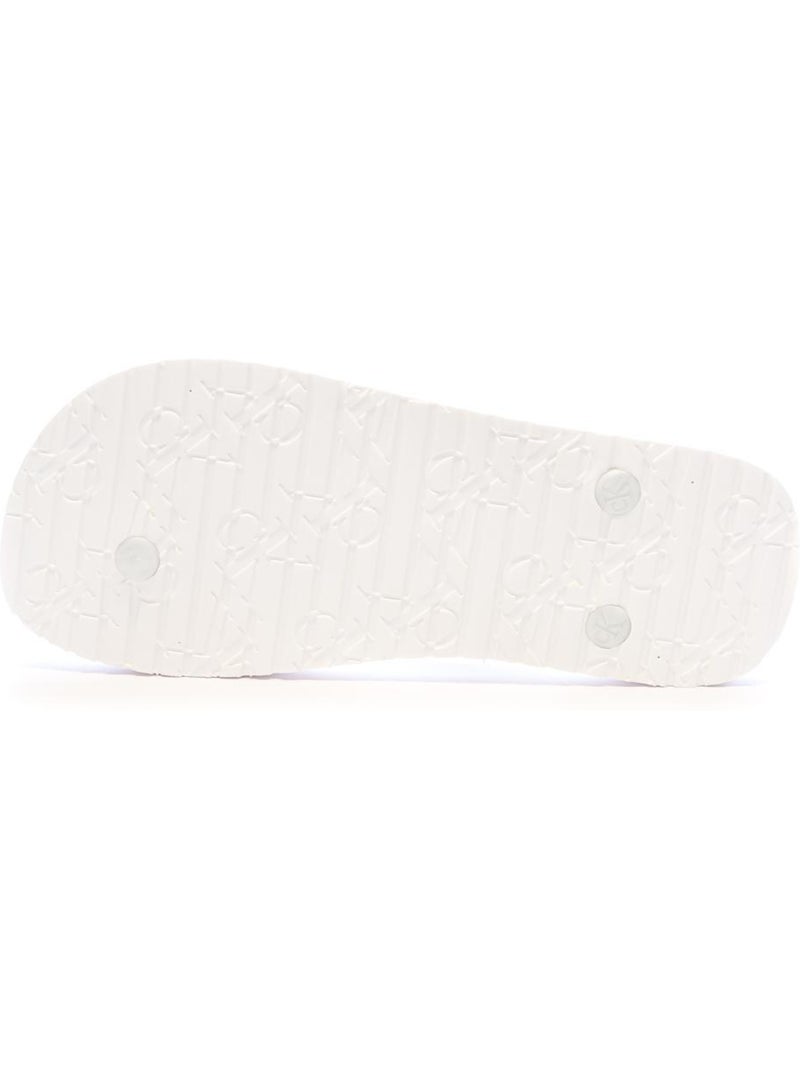 Chinelos Calvin Klein Jeans Brancos para Mulher com Detalhe Metálico Branco - Kiabi