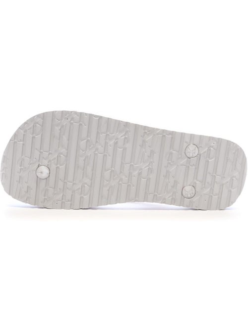 Chinelos calvin klein jeans cinzentos para mulher com tira metálica em tpu - Kiabi