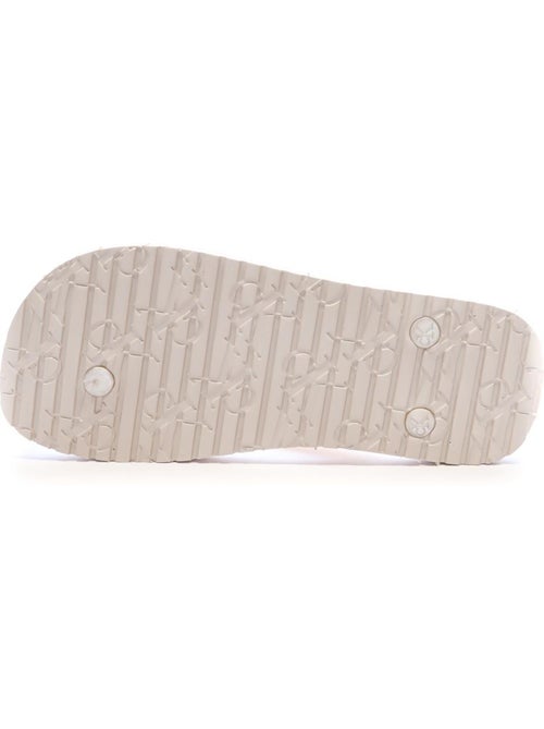 Chinelos calvin klein jeans para mulher em tpu metalizado rosa - Kiabi