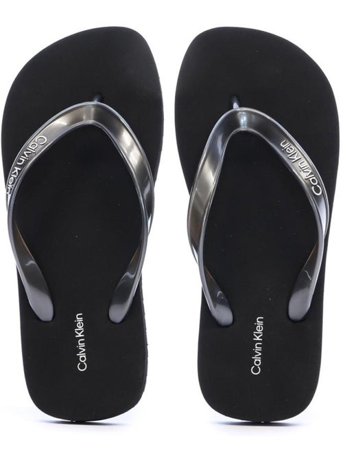 Chinelos Calvin Klein Jeans Pretos para Mulher - Kiabi