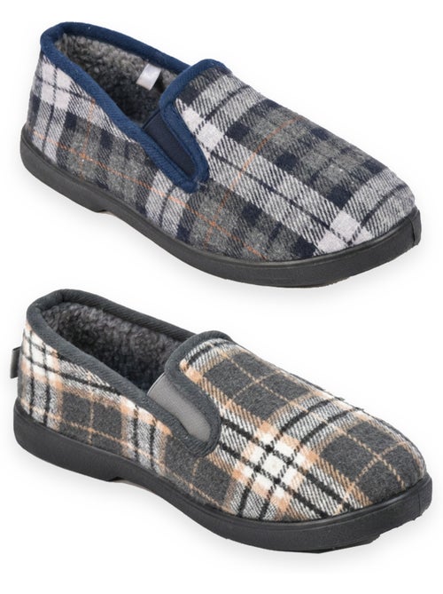 Chinelos charentaises homem pack 2 pares sola antiderrapante ozabi - Kiabi Chinelos charentaises homem pack 2 pares sola antiderrapante ozabi - Kiabi