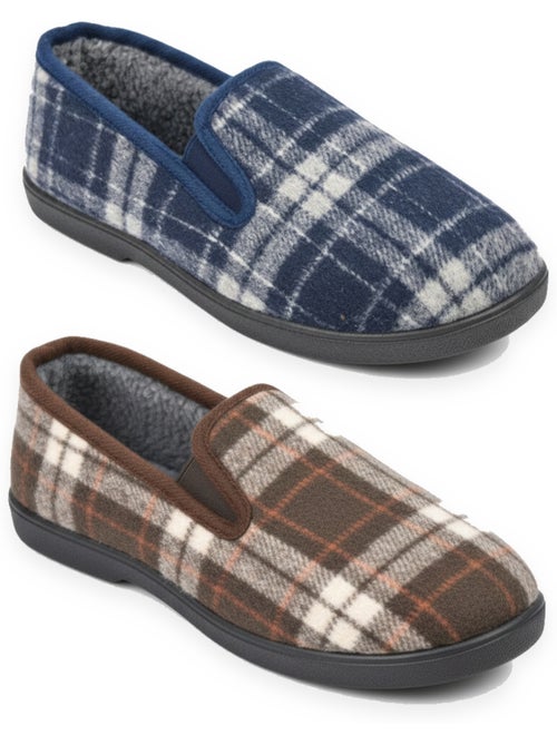 Chinelos charentaises homem pack 2 pares sola antiderrapante ozabi - Kiabi Chinelos charentaises homem pack 2 pares sola antiderrapante ozabi - Kiabi