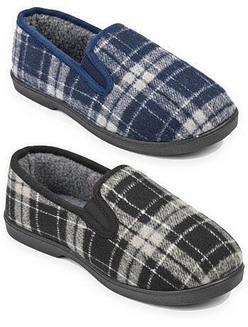 Chinelos charentaises homem pack 2 pares sola antiderrapante ozabi