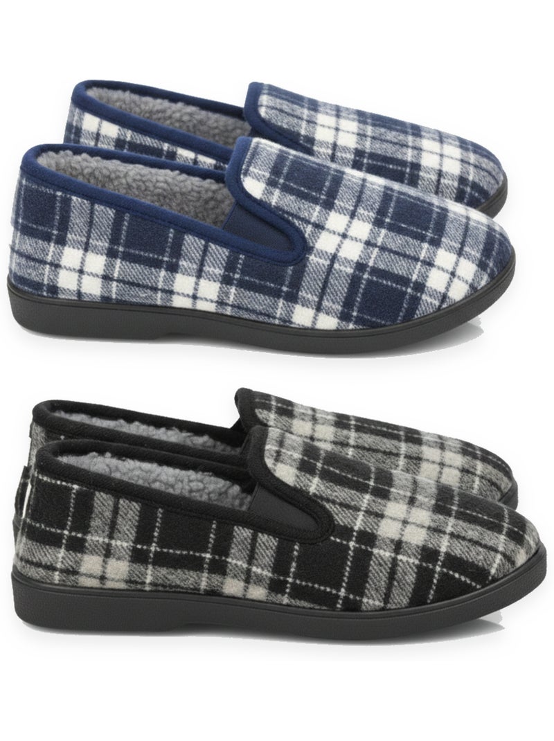 Chinelos charentaises homem pack 2 pares sola antiderrapante ozabi Azul-Preto - Kiabi