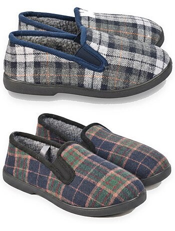 Chinelos charentaises homem pack 2 pares sola antiderrapante ozabi