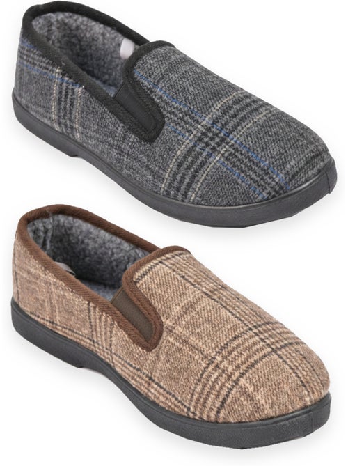 Chinelos charentaises homem pack 2 pares sola antiderrapante ozabi - Kiabi Chinelos charentaises homem pack 2 pares sola antiderrapante ozabi - Kiabi