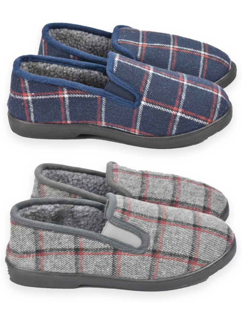 Chinelos charentaises homem pack 2 pares sola antiderrapante ozabi Cinza-azul - Kiabi