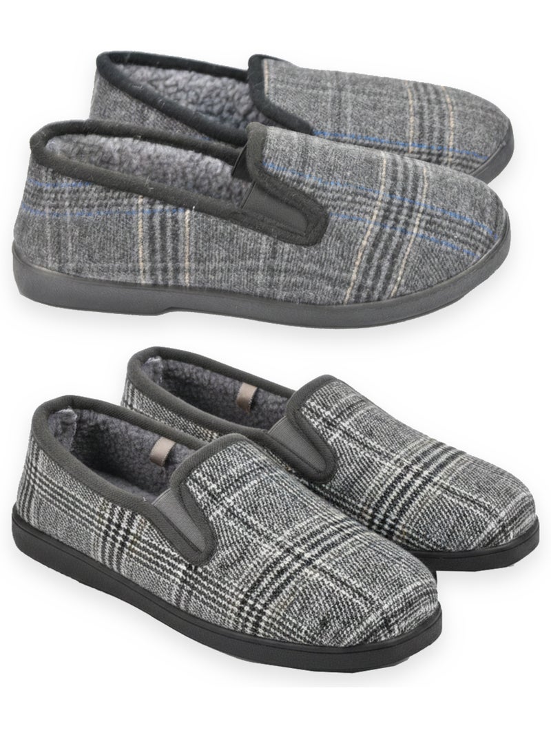 Chinelos charentaises homem pack 2 pares sola antiderrapante ozabi Cinza-cinza claro - Kiabi
