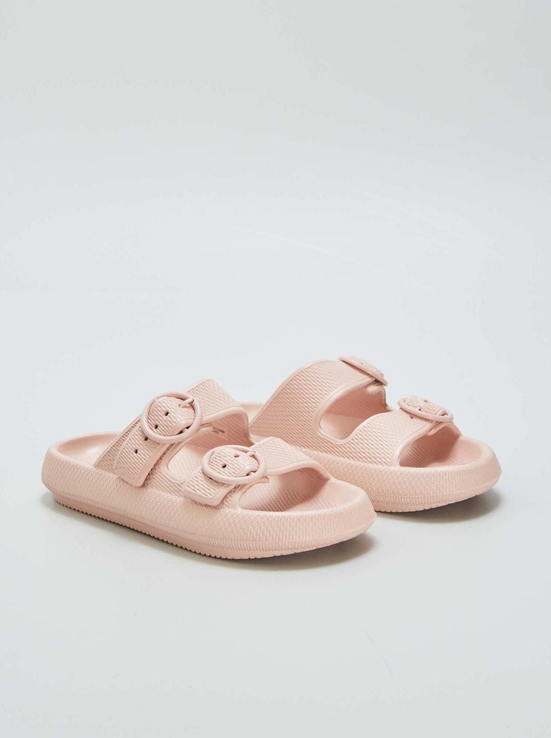 Chinelos com fivelas ROSA - Kiabi