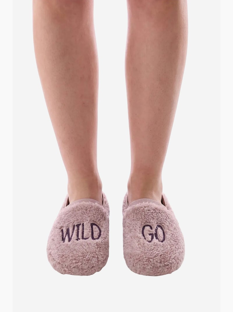 Chinelos com padrão wild slogan penti Rosa-claro - Kiabi
