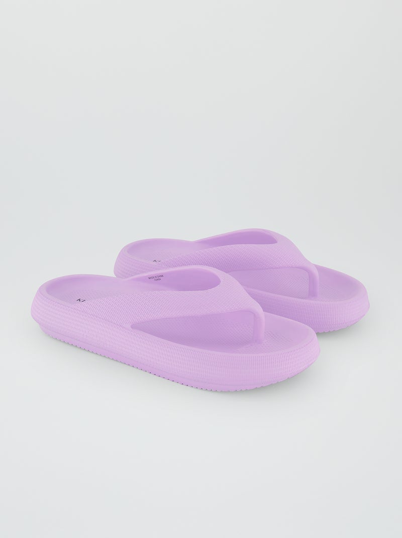 Chinelos com solas grossas VIOLETA - Kiabi
