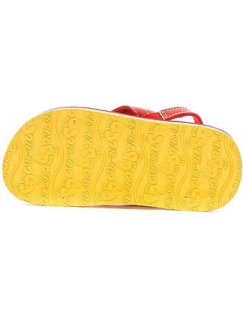 Chinelos cool shoe para menina vermelho/amarelo