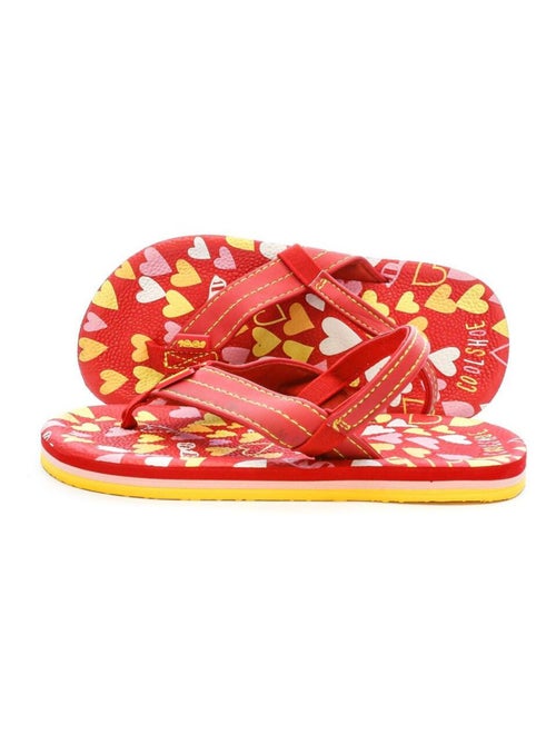 Chinelos cool shoe para menina vermelho/amarelo - Kiabi Chinelos cool shoe para menina vermelho/amarelo - Kiabi