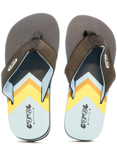 Chinelos cool shoe zinc para menino preto/azul - Kiabi