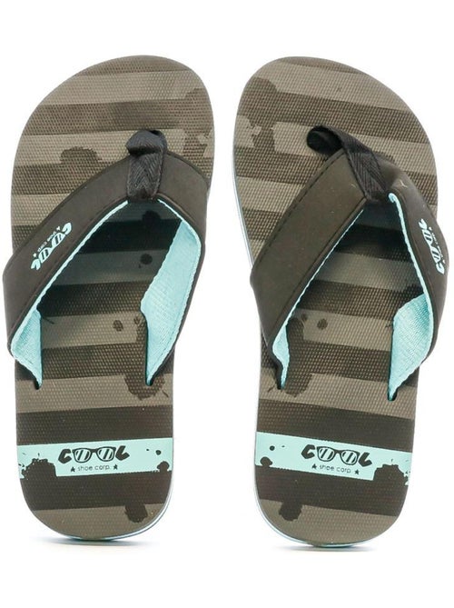 Chinelos Cool Shoe Zinc para Rapaz Preto/Cinzento - Kiabi