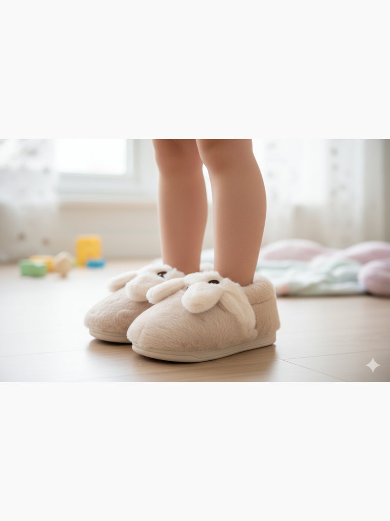 Chinelos Criança Animais 3D Ultra Macios MB732831 Bege - Kiabi