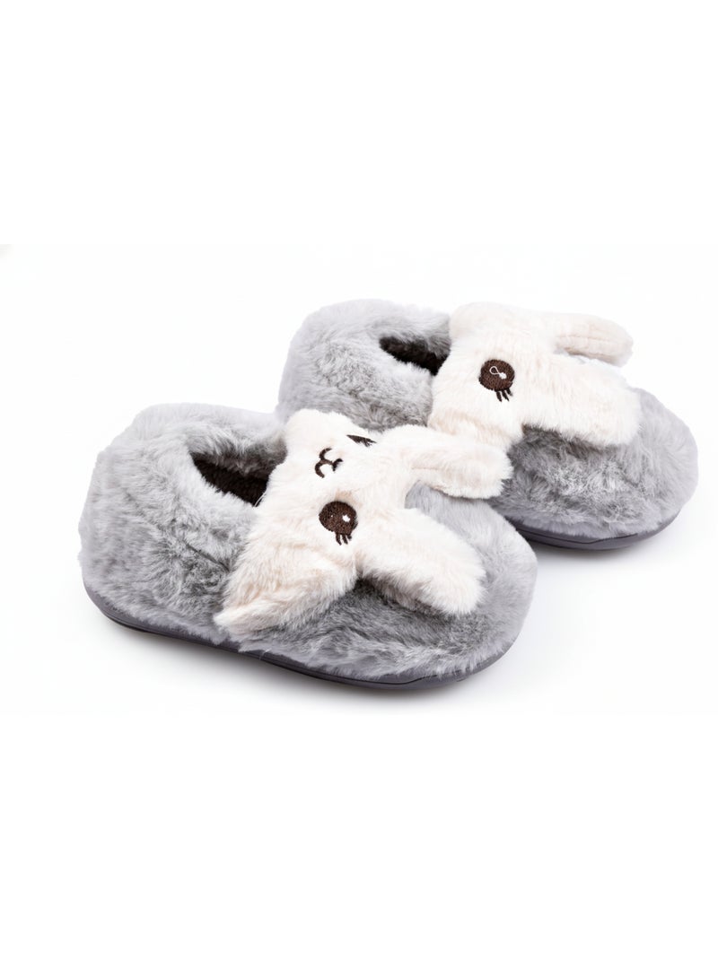 Chinelos Criança Animais 3D Ultra Macios MB732831 Cinza - Kiabi