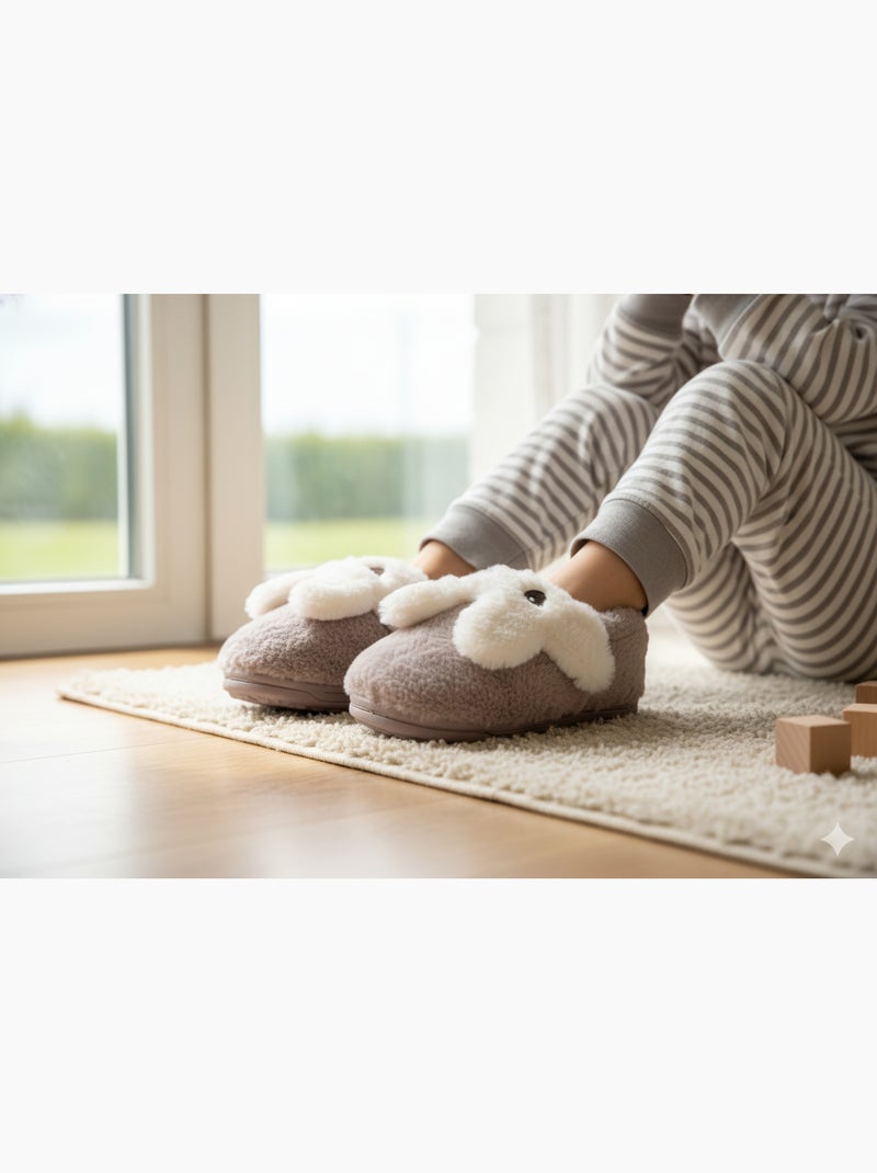 Chinelos Criança Animais 3D Ultra Macios MB732831 Roxo - Kiabi