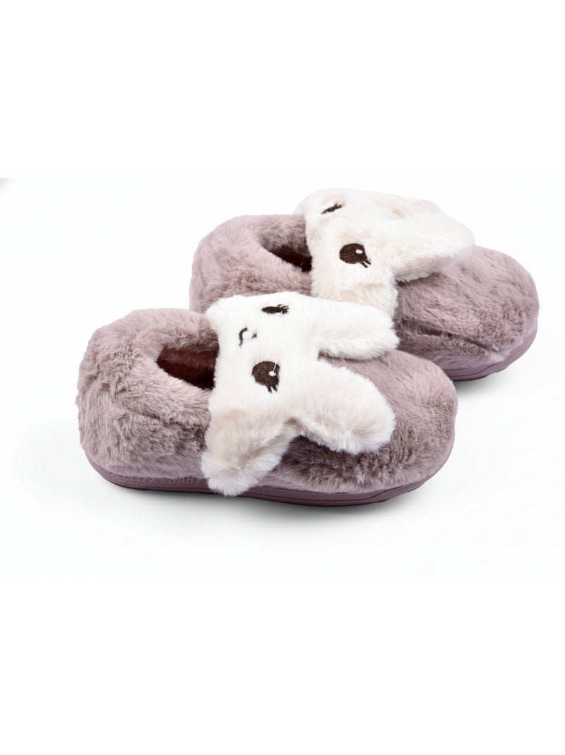Chinelos Criança Animais 3D Ultra Macios MB732831 Roxo - Kiabi