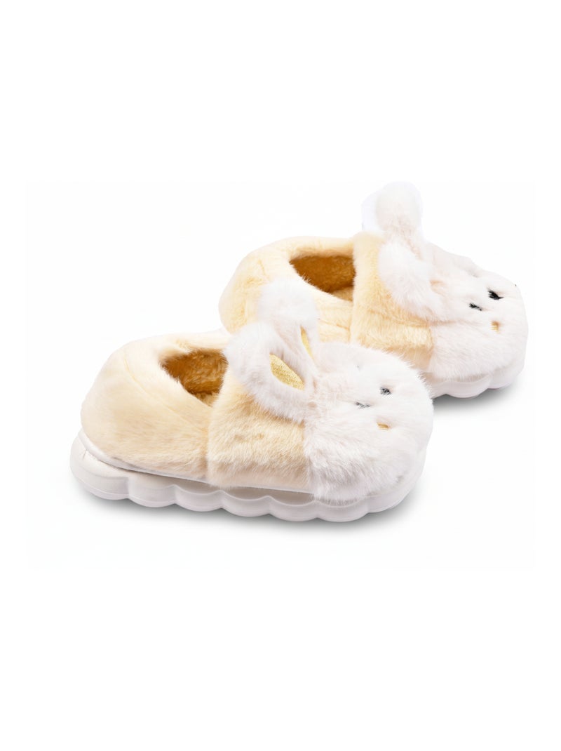 Chinelos Criança Animais 3D Ultra Macios MD9758 Amarelo - Kiabi