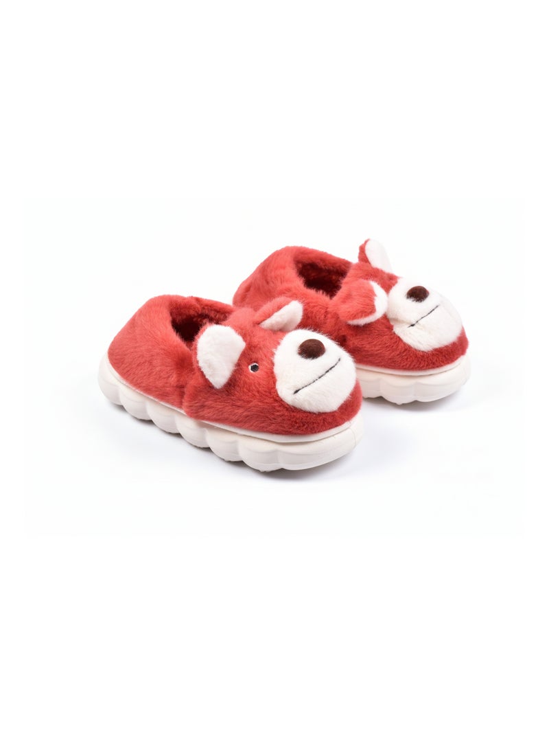 Chinelos Criança Animais 3D Ultra Macios MD9758 Vermelho - Kiabi
