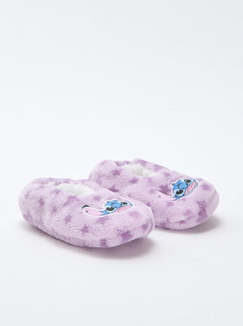 Chinelos de bailarina em polar 'Stitch' - Kiabi
