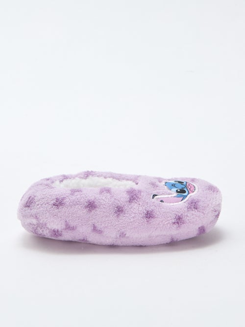 Chinelos de bailarina em polar 'Stitch' - Kiabi