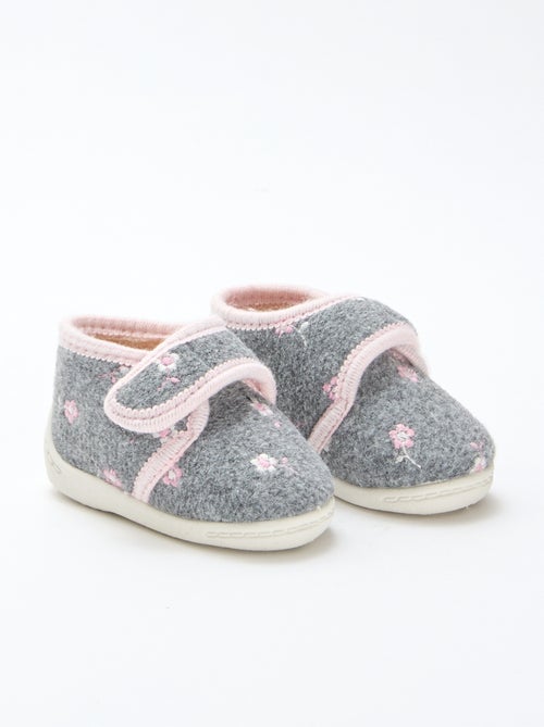 Chinelos de Bebê Forrados com Velcro - Kiabi